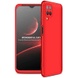Пластиковая накладка GKK LikGus 360 градусов (opp) для Samsung Galaxy A12 Красный