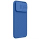 Карбоновая накладка Nillkin CamShield Pro Magnetic для Apple iPhone 15 Pro (6.1") Blue