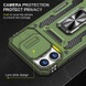 Ударопрочный чехол Camshield Army Ring для Apple iPhone 12 Pro / 12 (6.1") Оливковый / Army Green