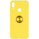 TPU чехол Summer ColorRing под магнитный держатель для Samsung Galaxy A20 / A30 Желтый