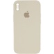 Чохол Silicone Case Square Full Camera Protective (AA) для Apple iPhone XS Max (6.5 "), Бежевий / Antique White