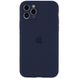 Чохол Silicone Case Full Camera Protective (AA) для Apple iPhone 13 Pro (6.1"), Темно-синій / Midnight blue