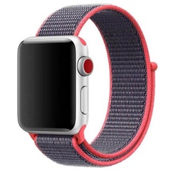 Ремінець Nylon для Apple watch 42mm/44mm/45mm/49mm, Кавуновий / Watermelon red