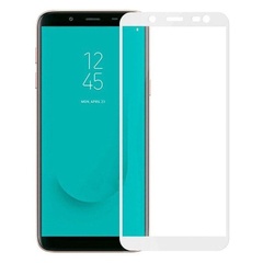 Защитное стекло 2.5D CP+ (full glue) для Samsung J600F Galaxy J6 (2018) Белый