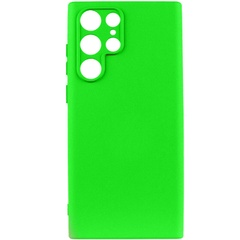 Чохол Silicone Cover Lakshmi Full Camera (A) для Samsung Galaxy S24 Ultra, Салатовый / Neon green