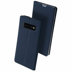 Чехол-книжка Dux Ducis с карманом для визиток для Samsung Galaxy S10+ Синий