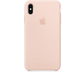Чехол Silicone case (AAA) для Apple iPhone X (5.8") / XS (5.8") Розовый / Pink Sand