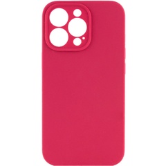 Чохол Silicone Case Full Camera Protective (AA) NO LOGO для Apple iPhone 14 Pro Max (6.7"), Красный / Rose Red