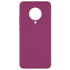 Чехол Silicone Cover Full without Logo (A) для Xiaomi Redmi K30 Pro / Poco F2 Pro Бордовый / Marsala