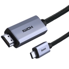 Дата кабель Baseus HDMI High Definition Series Graphene Type-C To 4KHDMI (1m) (WKGQ), Black