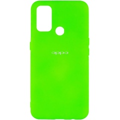 Чехол Silicone Cover My Color Full Protective (A) для Oppo A53 / A32 / A33 Салатовый / Neon green