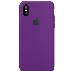 Чохол Silicone Case Full Protective (AA) для Apple iPhone X (5.8 ") / XS (5.8"), Голубой / Sweet Blue