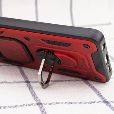 Ударопрочный чехол Camshield Serge Ring для Xiaomi Redmi Note 9 / Redmi 10X Красный