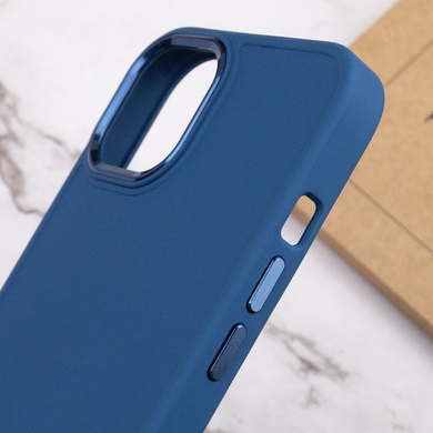 TPU чехол Bonbon Metal Style для Apple iPhone 13 (6.1") Синий / Denim Blue
