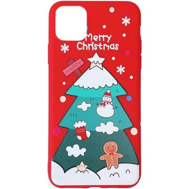 Пластиковая накладка Merry Christmas для Apple iPhone 11 (6.1") Ёлка НГ