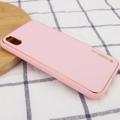 Кожаный чехол Xshield для Apple iPhone X / XS (5.8") Розовый / Pink