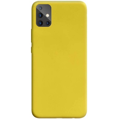 Силиконовый чехол Candy для Samsung Galaxy A51 Желтый