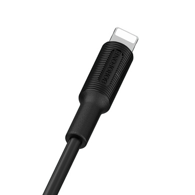Дата кабель Borofone BX1 EzSync USB to Lightning (1m), Чорний