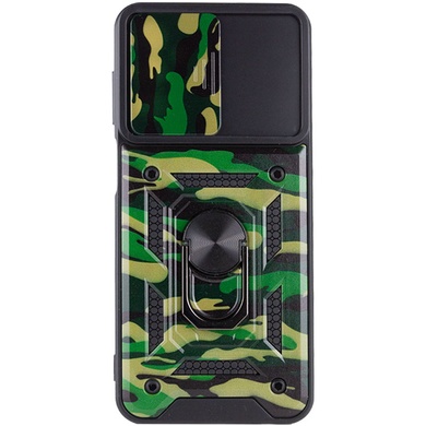 Ударопрочный чехол Camshield Serge Ring Camo для Samsung Galaxy A04s Зеленый / Army Green