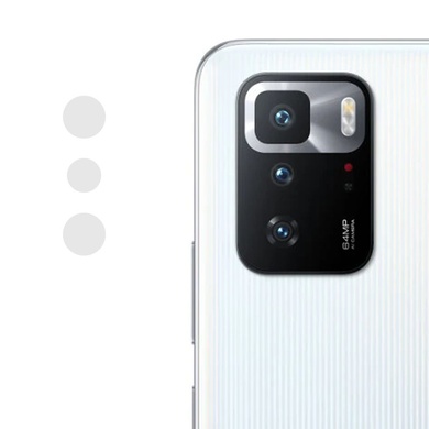 Гнучке захисне скло 0.18mm на камеру (тех.пак) для Xiaomi Redmi Note 10 Pro 5G / Poco X3 GT, Прозрачный