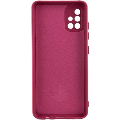 Чехол Silicone Cover Lakshmi Full Camera (A) для Samsung Galaxy A51 Бордовый / Marsala