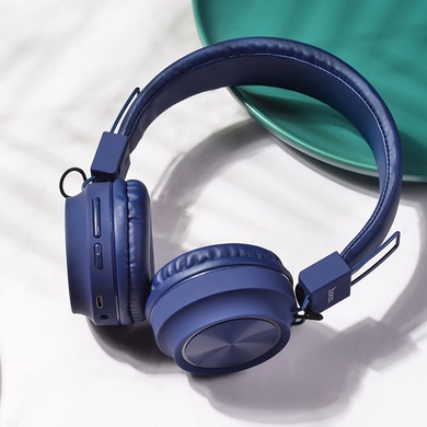 Накладні бездротові навушники Hoco W25, Синій