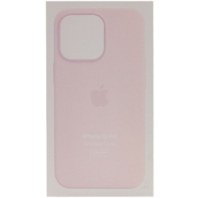 Чохол Silicone case (AAA) full with Magsafe and Animation для Apple iPhone 13 Pro (6.1"), Розовый / Chalk Pink