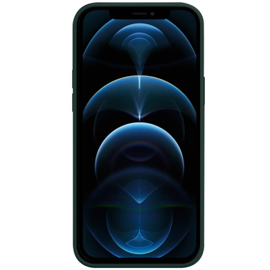 Шкіряний чохол Leather Case (AA) with MagSafe для Apple iPhone 12 Pro / 12 (6.1"), Forest Green