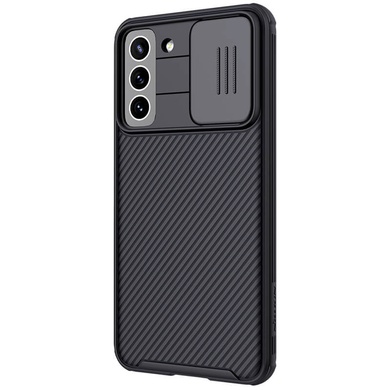 Карбонова накладка Nillkin Camshield (шторка на камеру) для Samsung Galaxy S21 FE, Чорний / Black
