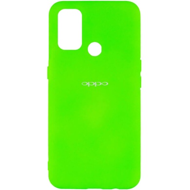 Чохол Silicone Cover My Color Full Protective (A) для Oppo A53 / A32 / A33, Салатовый / Neon green