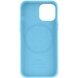 Кожаный чехол Leather Case (AA) with MagSafe для Apple iPhone 14 Pro (6.1") Blue