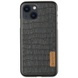 Кожаная накладка G-Case Crocodile Dark series для Apple iPhone 13 mini (5.4") Черный