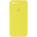 Чохол Silicone Case Square Full Camera Protective (AA) для Apple iPhone 7 plus / 8 plus (5.5 "), Жовтий / Bright Yellow