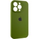 Чехол Silicone Case Full Camera Protective (AA) для Apple iPhone 15 Pro Max (6.7") Зеленый / Dark Olive