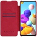 Шкіряний чохол (книжка) Nillkin Qin Series для Samsung Galaxy A21s, Червоний