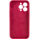 Чехол Silicone Case Full Camera Protective (AA) NO LOGO для Apple iPhone 14 Pro Max (6.7") Красный / Rose Red