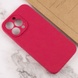 Чехол Silicone Case Full Camera Protective (AA) NO LOGO для Apple iPhone 14 Pro Max (6.7") Красный / Rose Red