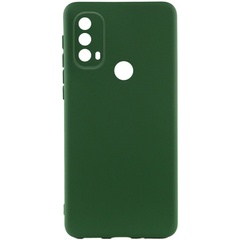 Чехол Silicone Cover Lakshmi Full Camera (A) для Motorola Moto E40 Зеленый / Dark green