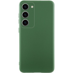 Чехол Silicone Cover Lakshmi Full Camera (AA) для Samsung Galaxy S24 FE Зеленый / Dark green