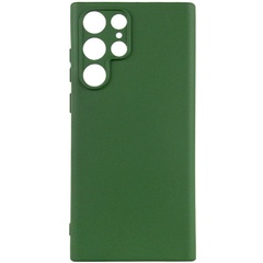 Чехол Silicone Cover Lakshmi Full Camera (A) для Samsung Galaxy S22 Ultra Зеленый / Dark green