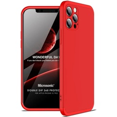 Пластиковая накладка GKK LikGus 360 градусов (opp) для Apple iPhone 12 Pro Max (6.7") Красный