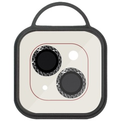 Захисне скло Metal Shine на камеру (в упак.) для Apple iPhone 14 (6.1") / 14 Plus (6.7"), Серебряный / Silver