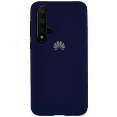 Чехол Silicone Cover Full Protective (AA) для Huawei Honor 20 / Nova 5T Темно-синий / Midnight blue