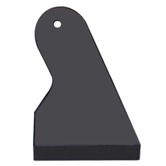 Лопатка пластиковая для поклейки полимерных пленок (6 см) Черный
