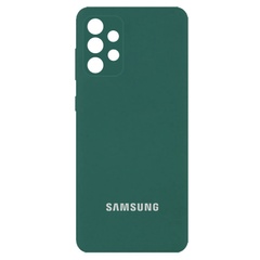 Чохол Silicone Cover Full Camera (AA) для Samsung Galaxy A23 4G, Зелений / Pine green