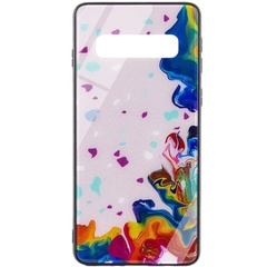 TPU+Glass чехол Diversity для Samsung Galaxy S10 Stains multicolored