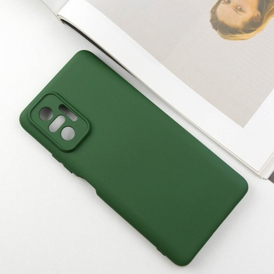 Чехол Silicone Cover Lakshmi Full Camera (A) для Xiaomi Redmi Note 10 Pro / 10 Pro Max Зеленый / Dark green