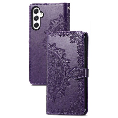 Кожаный чехол (книжка) Art Case с визитницей для Samsung Galaxy A15 4G/5G Фиолетовый