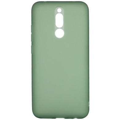 Силіконовий матовий напівпрозорий чохол для Xiaomi Redmi 8a, Зелений / Pine green