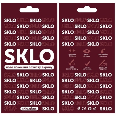 Защитное стекло SKLO 3D (full glue) для Xiaomi Poco M4 Pro 5G Черный